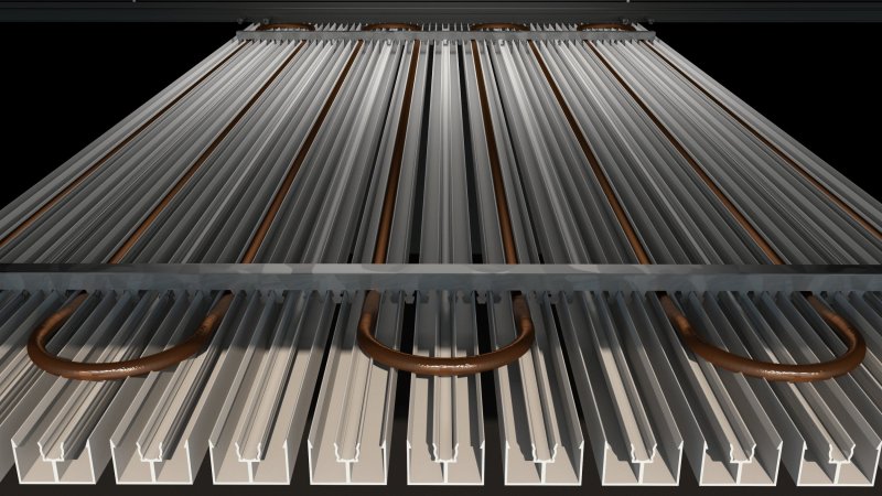 Square Radiant Lamellar - Die Heiz-/ Kühldecke als Lamellendecke