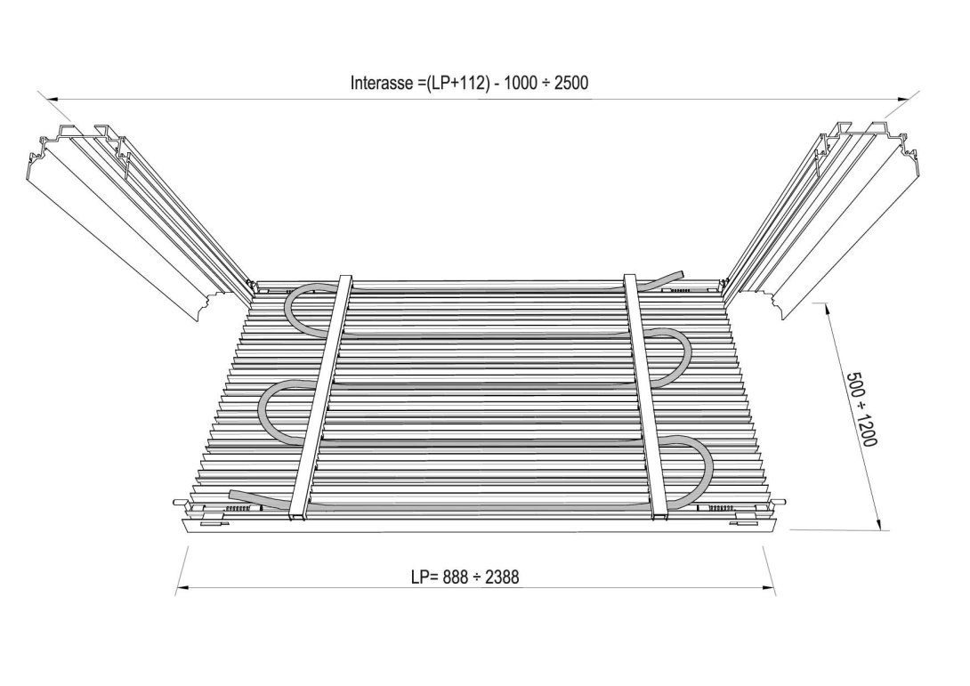 Square Radiant Lamellar - Die Heiz-/ Kühldecke als Lamellendecke